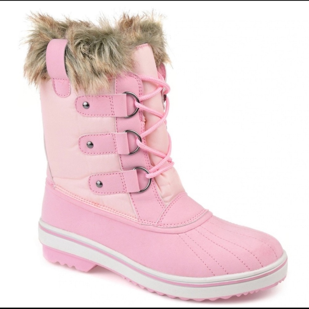 Journee Collection North Women's Faux-Fur Tall Boots- Size 10
